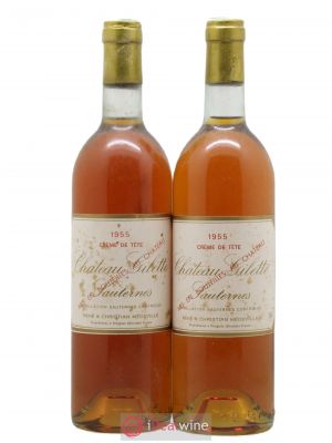 Château Gilette - Crème de Tête  1955 - Lot of 2 Bottles