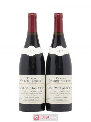 Gevrey-Chambertin 1er Cru Craipillot Confuron-Cotetidot  2012 - Lot of 2 Bottles