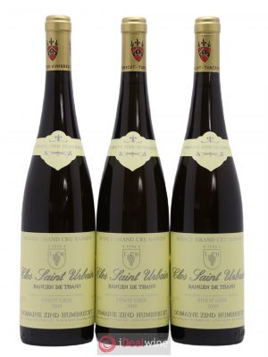 Pinot Gris Grand Cru Rangen de Thann Clos Saint-Urbain Zind-Humbrecht (Domaine)  2009 - Lot de 3 Bouteilles