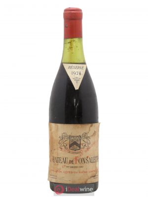 Côtes du Rhône Château de Fonsalette SCEA Château Rayas  1974 - Lot of 1 Bottle
