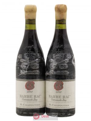 Châteauneuf-du-Pape Barbe Rac Chapoutier  2010 - Lot of 2 Bottles