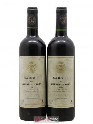 Sarget de Gruaud Larose Second Vin  2005 - Lot de 2 Bouteilles