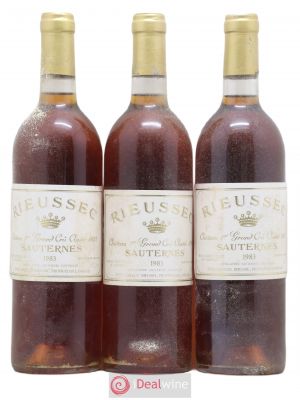 Château Rieussec 1er Grand Cru Classé  1983 - Lot of 3 Bottles