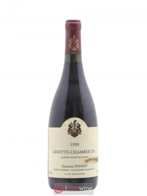 Griotte-Chambertin Grand Cru Ponsot (Domaine)  1990 - Lot de 1 Bouteille