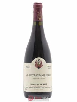 Griotte-Chambertin Grand Cru Ponsot (Domaine)  1988 - Lot de 1 Bouteille