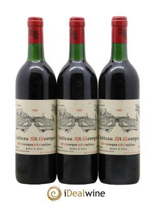 Château Saint-Georges  1989 - Lot of 3 Bottles