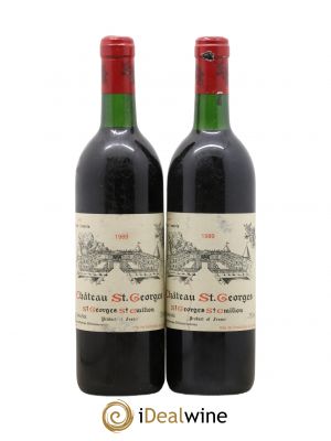 Château Saint-Georges  1989 - Lot of 2 Bottles