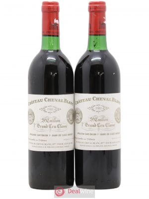 Château Cheval Blanc 1er Grand Cru Classé A  1981 - Lot of 2 Bottles