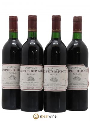 Les Hauts de Pontet-Canet Second Vin  1986 - Lot de 4 Bouteilles