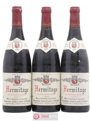 Hermitage Jean-Louis Chave  1995 - Lot of 3 Bottles