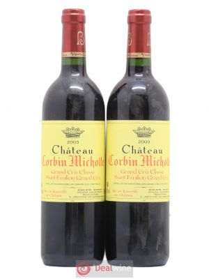 Château Corbin Michotte Grand Cru Classé  2003 - Lot of 2 Bottles