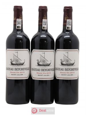 Château Beychevelle 4ème Grand Cru Classé  2015 - Lot of 3 Bottles
