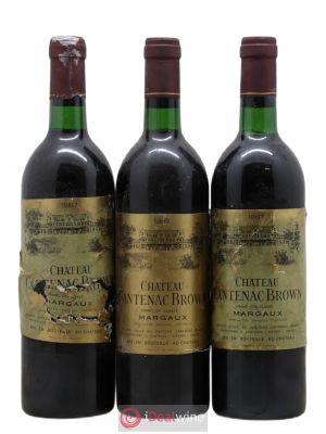 Château Cantenac Brown 3ème Grand Cru Classé  1987 - Lot of 3 Bottles
