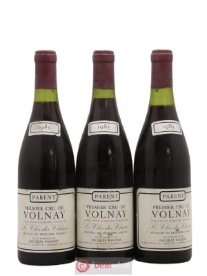Volnay 1er Cru Clos Des Chênes Domaine Parent 1985 - Lot of 3 Bottles