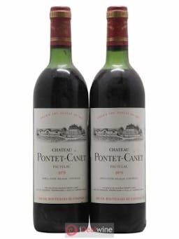 Château Pontet Canet 5ème Grand Cru Classé  1979 - Lot of 2 Bottles