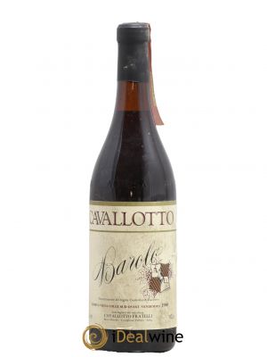 Barolo DOCG Riserva Colle Sud Ovest Cavallotto 1980 - Lot de 1 Bottle