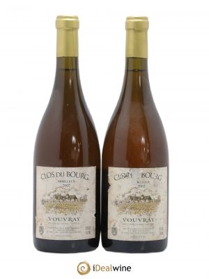 Vouvray Clos du Bourg Moelleux 1ère trie Huet (Domaine)  2002 - Lot of 2 Bottles