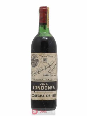 Rioja Vina Tondonia Gran Reserva R. Lopez de Heredia  1968 - Lot de 1 Bouteille