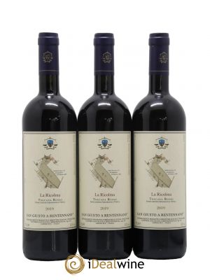 Merlot di Toscana San Giusto A Rentennano IGT La Ricolma Famille Martini di Cigala 2019 - Lot de 3 Bottles