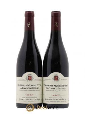 Chambolle-Musigny 1er Cru La Combe d'Orveaux Vieilles Vignes Bruno Clavelier  2020 - Lot of 2 Bottles