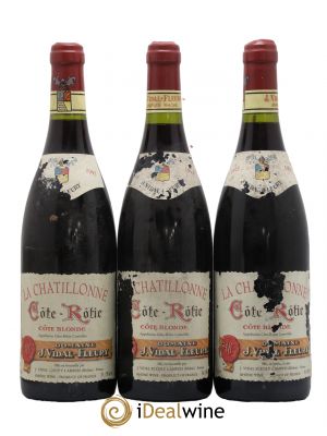 Côte-Rôtie la Chatillonne Côte Blonde Vidal Fleury  1995 - Lot of 3 Bottles