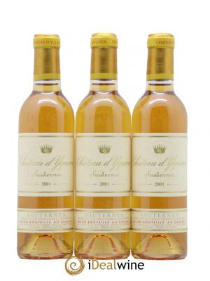 Château d'Yquem 1er Cru Classé Supérieur  2001 - Lot de 3 Demi-bouteilles