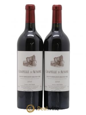Chapelle d'Ausone Second vin  2010 - Lotto di 2 Bottiglie