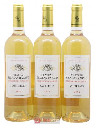 Château Sigalas Rabaud 1er Grand Cru Classé  2015 - Lot of 3 Bottles