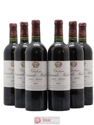 Château Sociando Mallet  2000 - Lot of 6 Bottles