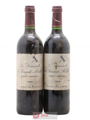 Demoiselle de Sociando Mallet Second Vin  1999 - Lot de 2 Bouteilles