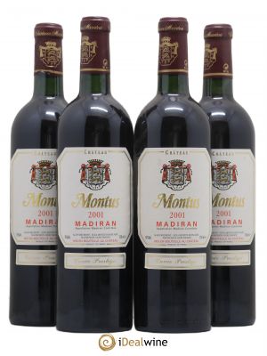 Madiran Château Montus-Prestige Alain Brumont (sans prix de réserve) 2001 - Lot de 4 Bouteilles