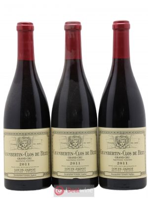 Chambertin Clos de Bèze Grand Cru Louis Jadot  2011 - Lot of 3 Bottles