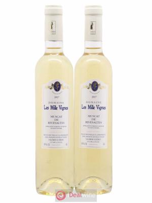 Muscat de Rivesaltes Domaine les Milles Vignes 50cl 2017 - Lot de 2 Bouteilles