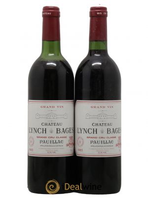 Château Lynch Bages 5ème Grand Cru Classé 1983 - Lot de 2 Bottles