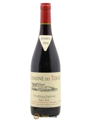 IGP Pays du Vaucluse (Vin de Pays du Vaucluse) Domaine des Tours Merlot-Syrah E.Reynaud  2006 - Lot de 1 Bouteille
