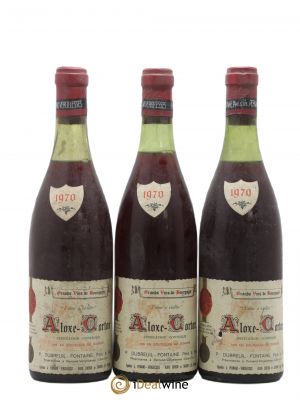 Aloxe-Corton Domaine Dubreuil Fontaine 1970 - Lot of 3 Bottles