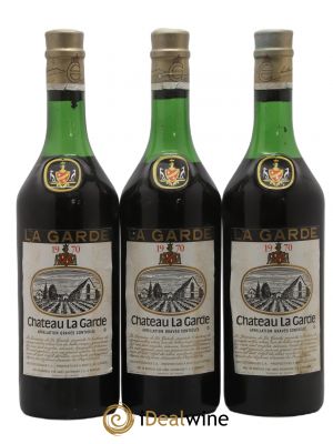 Château la Garde  1970 - Lot of 3 Bottles