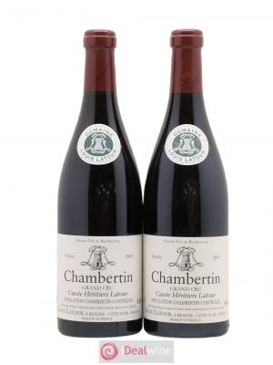Chambertin Grand Cru Cuvée Héritiers Latour Louis Latour  2009 - Lot of 2 Bottles