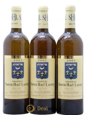 Château Smith Haut Lafitte  2001 - Lot of 3 Bottles