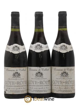 Côte-Rôtie Domaine De Vallouit 1990 - Lot of 3 Bottles