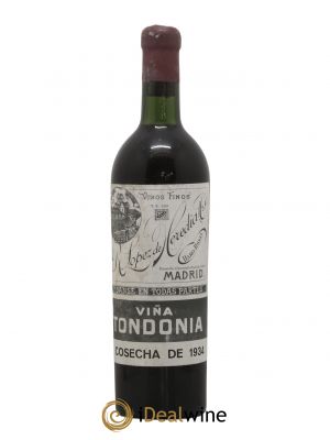 Rioja DOCa Reserva Vina Tondonia R. Lopez de Heredia 1934