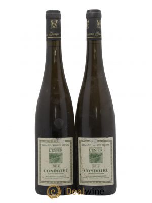 Condrieu Les Chaillées de l'Enfer Georges Vernay  2014 - Lot of 2 Bottles