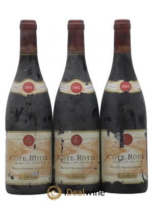 Côte-Rôtie Côtes Brune et Blonde Guigal  2003 - Lot of 3 Bottles