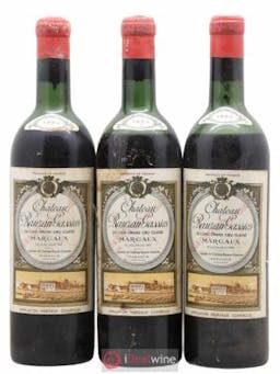 Château Rauzan-Gassies 2ème Grand Cru Classé  1957 - Lot of 3 Bottles