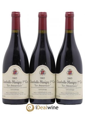 Chambolle-Musigny 1er Cru Les Amoureuses Robert Groffier Père & Fils (Domaine)  2005 - Lot of 3 Bottles