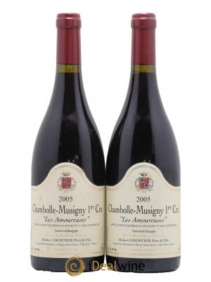 Chambolle-Musigny 1er Cru Les Amoureuses Robert Groffier Père & Fils (Domaine)  2005 - Lot of 2 Bottles