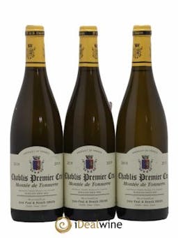 Chablis 1er Cru Montée de Tonnerre Jean-Paul & Benoît Droin (Domaine)  2019 - Lot of 3 Bottles