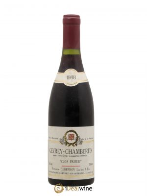 Gevrey-Chambertin Clos Prieur Harmand-Geoffroy (Domaine)  1988 - Lot of 1 Bottle
