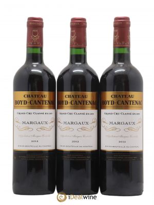 Château Boyd Cantenac 3ème Grand Cru Classé  2012 - Lot of 3 Bottles