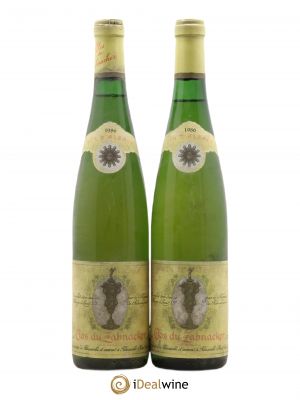 Alsace Clos du Zahnacker 1986 - Lot of 2 Bottles